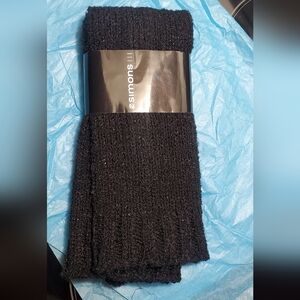Simons Midnight Black Knit Scarf